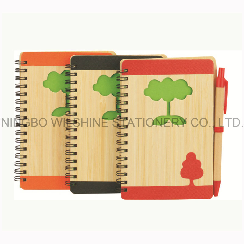 Spiral Bamboo Cover Diary for Promotion (BNB369)