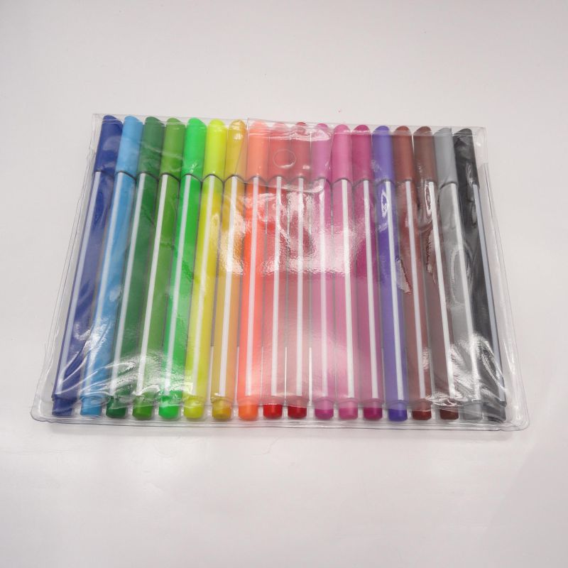 Non-Toxic 18 Color Fineliner Pen, Fine Line Marker