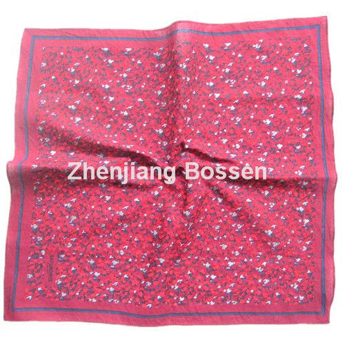 Custom Made Logo Printed Promotional Cotton Big Handkerchief Head Scarf