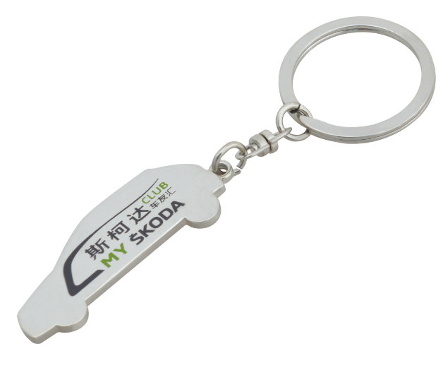 Plastic Badge Reel Keychain with Logos (GZHY-KA-024)