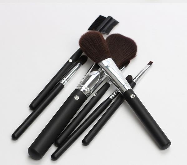 7 Pieces High Quality Fashion Diamond Nylon Hair Makeup Brush