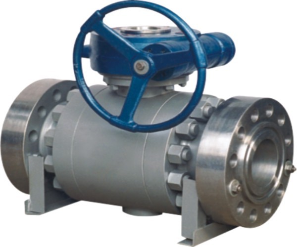 China Factory API 6D Flange Forged Steel Trunnion Ball Valve