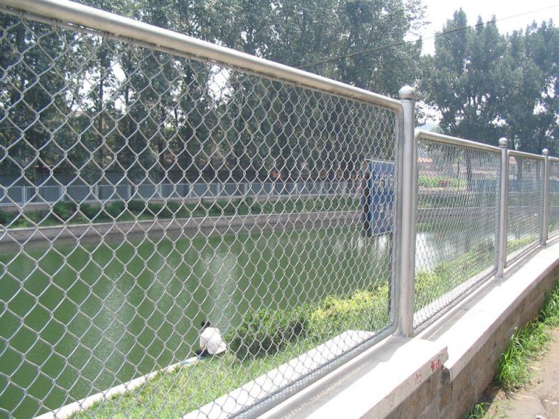 ISO9001 China PVC Coated Stainless Steel Wire Mesh Chain Link Fence