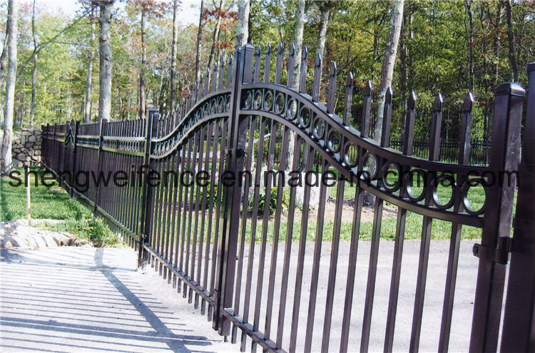 Security Steel Tubular Garden Fencing and Gates