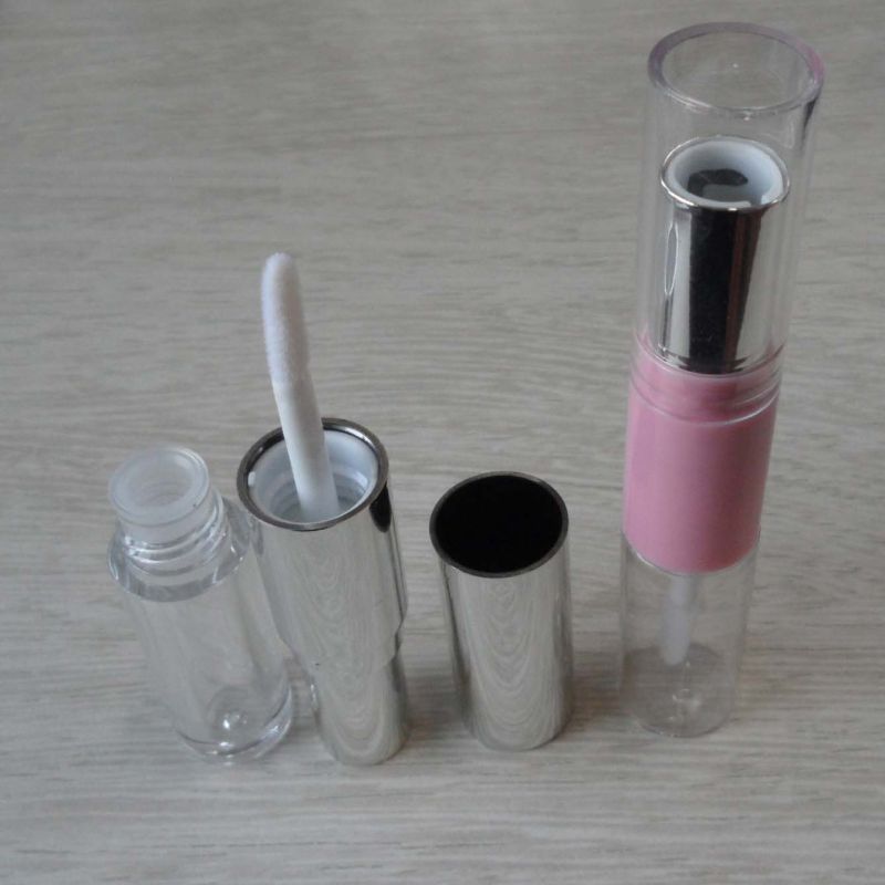 Duo Plastic Lipstick Case and Lip Gloss Case