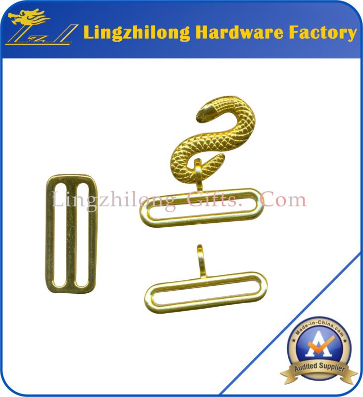 Metal Alloy Gold Plating Masonic Snake Buckles