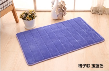 Coral Fleece Mat with Anti Slip Backing