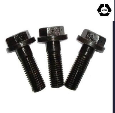 Stainless Steel DIN6921 Hex Flange Bolts with Black