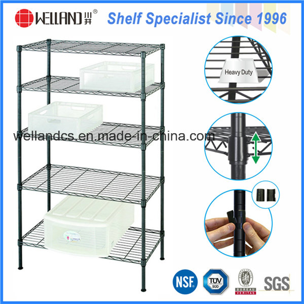 High Quality Epoxy 5 Tiers Light Duty Steel Storage Rack