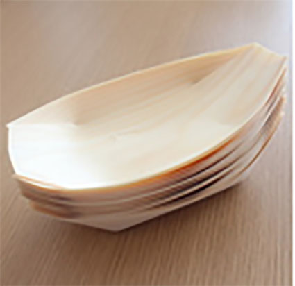 White Wooden Disposable Sushi Boat Sushi Tray