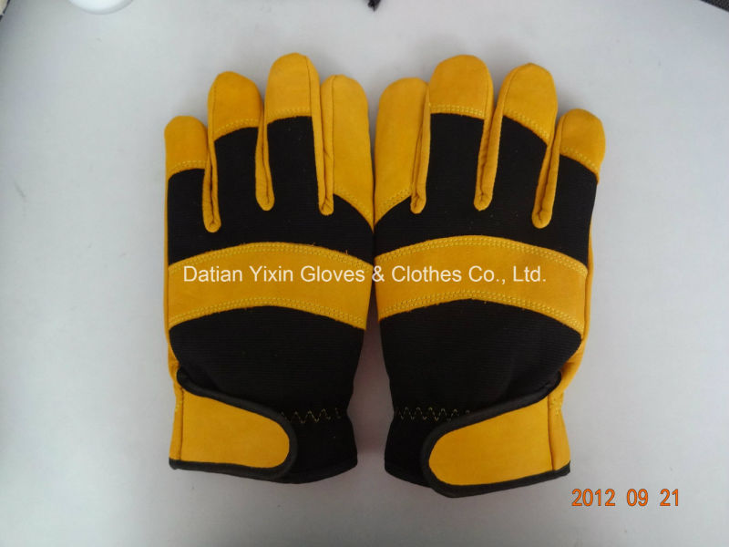 Winter Glove-Safety Glove-Work Glove-Cow Leather Glove-Leather Working Glove