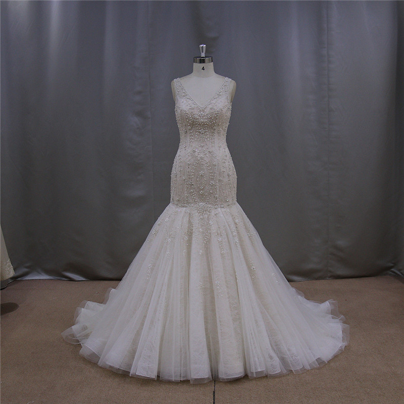 Heavy Beading Mermaoid Bridal Dress