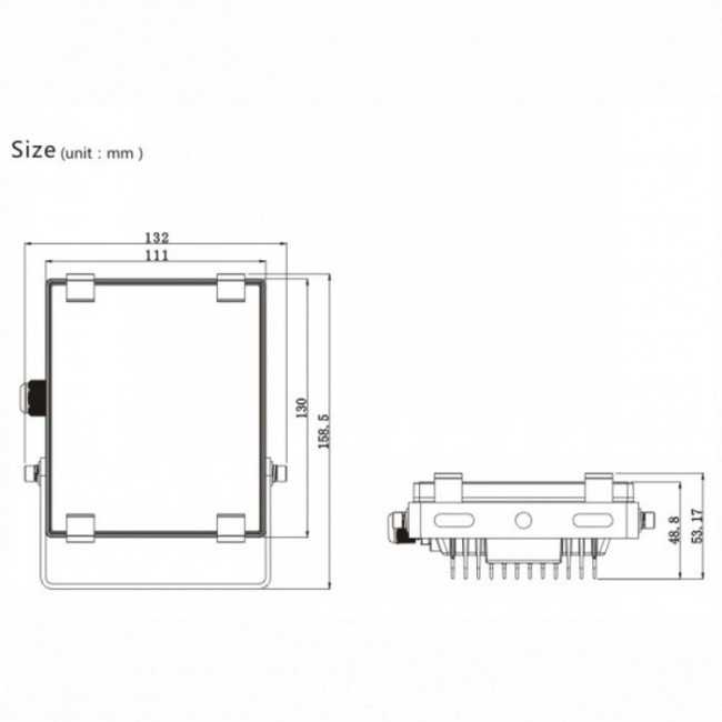 5 Year Warranty Outdoor LED Flood Light 10W 10W/20W/30W/50W/70W/100W/120W/150W/200W/300W/400W/500W/1000W