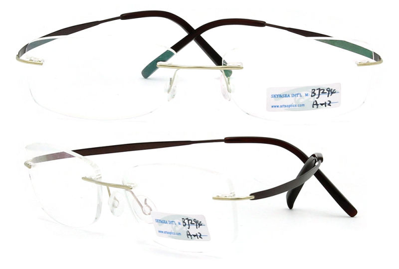 Titanium Rimless Eyeglasses Frames (BJ12-294)