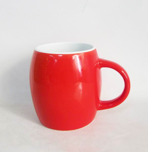 Ceramic Stoneware Solid Color Blank Coffee Mugs (7106c-006)