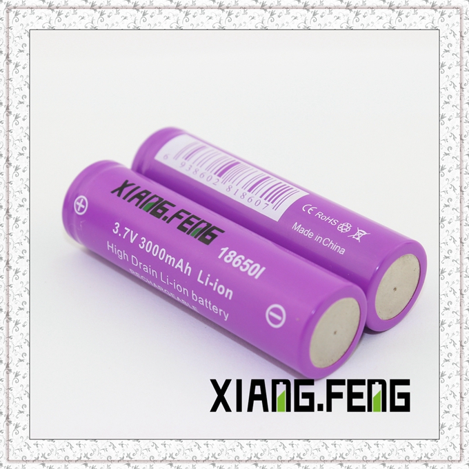 3.7V Xiangfeng 18650 3000mAh Icr Rechargeable Lithium Battery Battery Companies