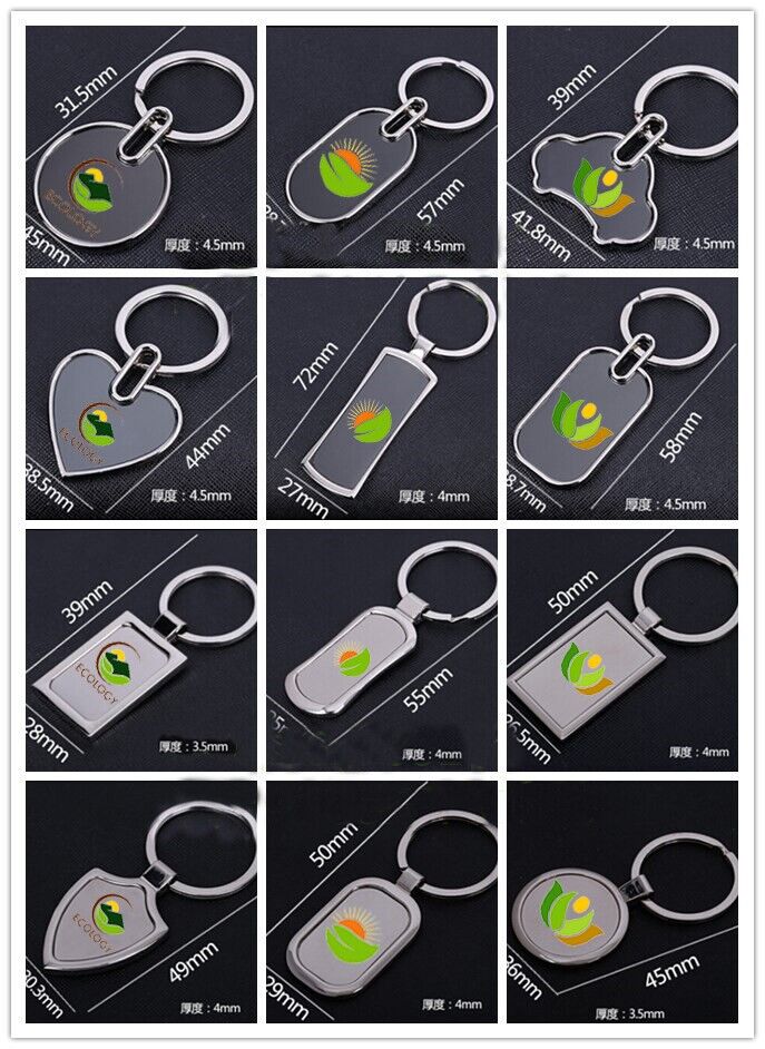 Wholesale Promotion Gift Blank Metal Key Chain with Custom Design