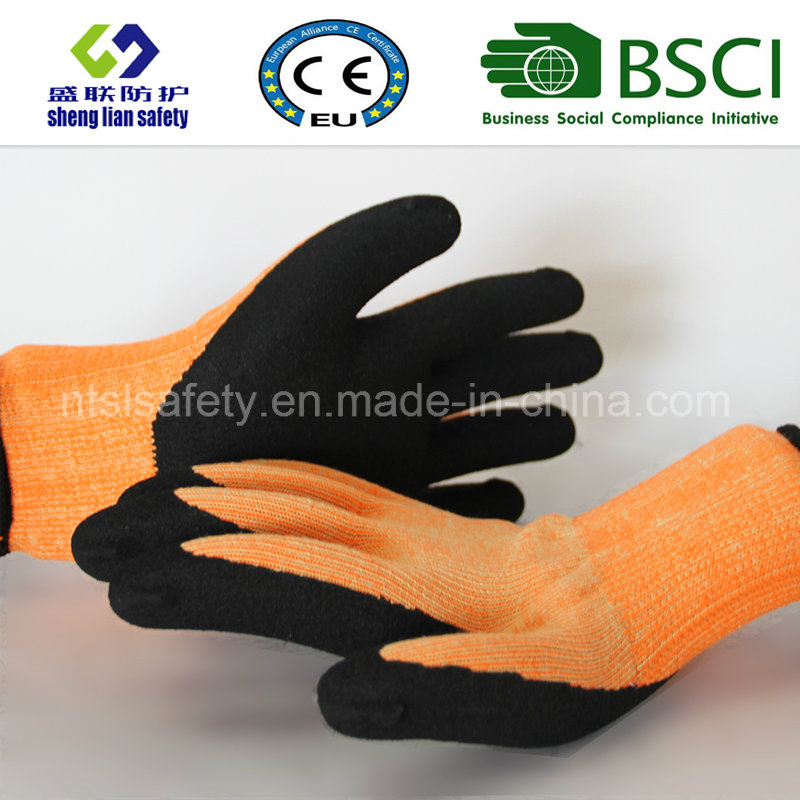 Nitrile Coating, Sandy Finish Safety Work Gloves (SL-NS118)