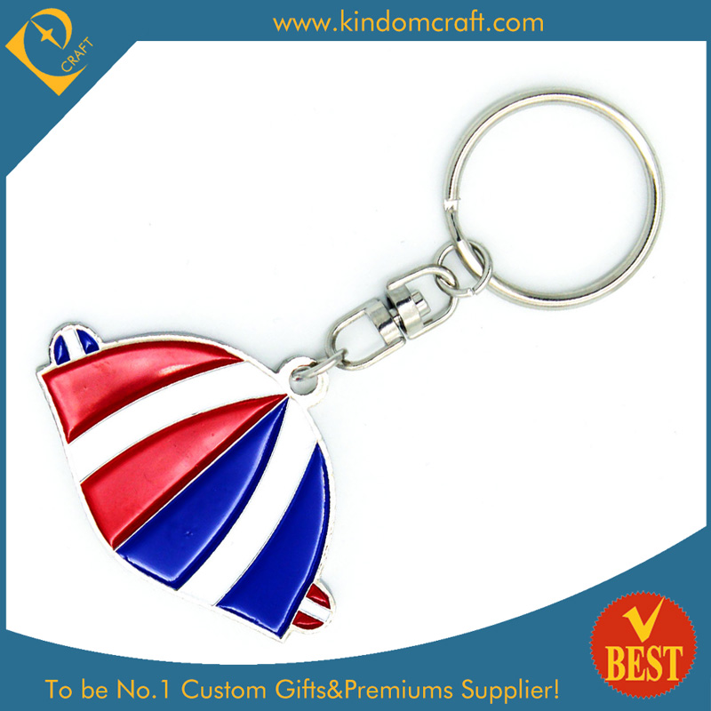 Factory Price Customized Colorful Metal Baking Varnish Key Ring in High Quality From China