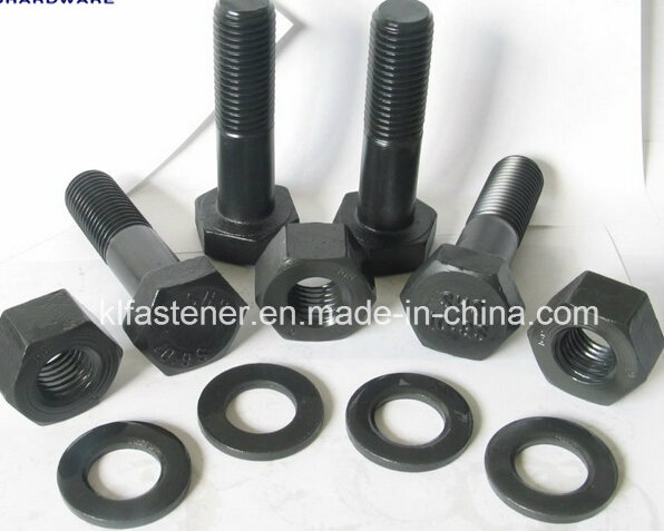 Black B7 Hex Bolt and Nut