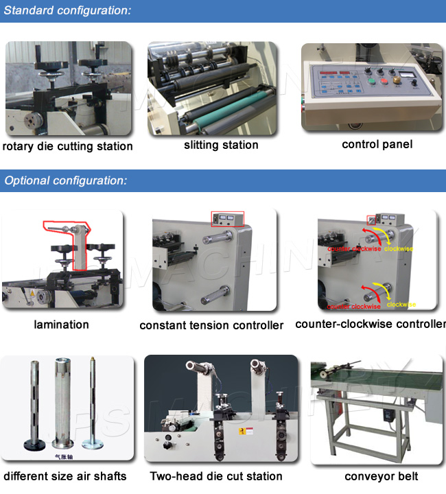 Automatic Slitting& Rotary Die Cutting Machinery with Turret Rewinder