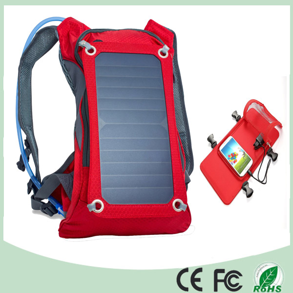 Waterproof Polyester 6.5W Cycling Climbing Hiking Travel Solar Power Backpack (SB-178)