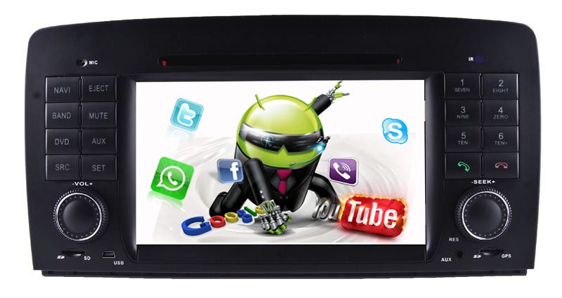 Wholesales Price Hl-8824 DVD Player Android Car for Benz R W251 Navigation