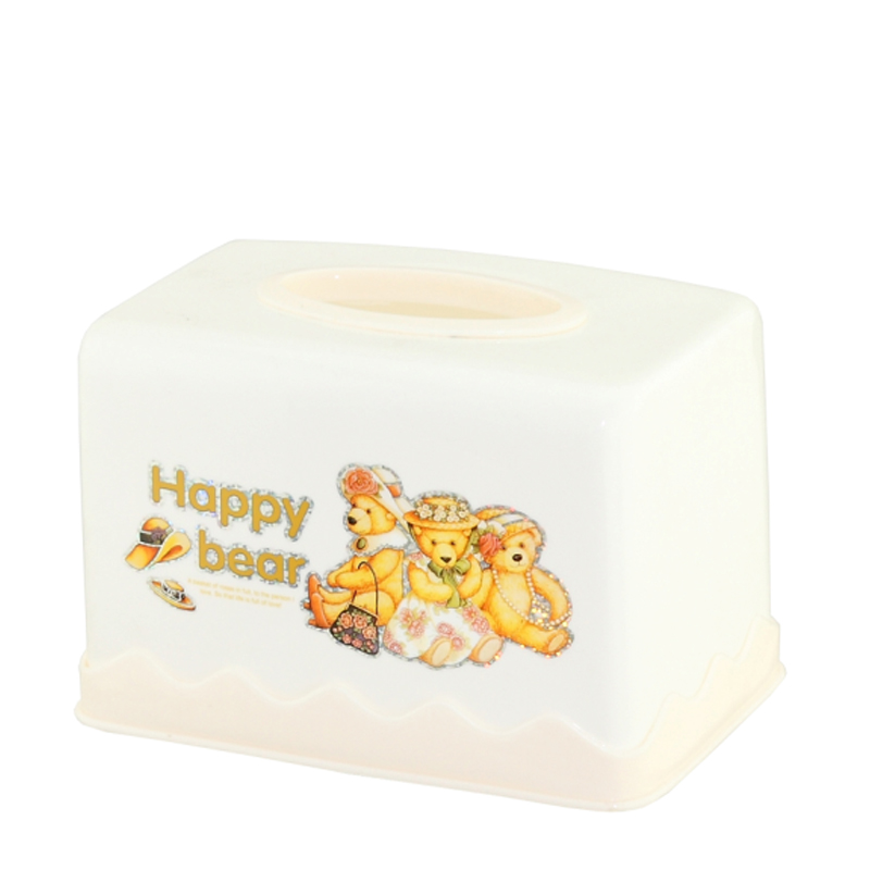 Creative Three Colors Available Printed Plastic Tissue Box (FF-5087-4)