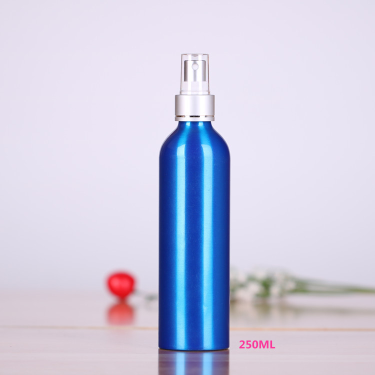 Aluminum Perfume Bottle with Aluminum Spray Pump and PP Top