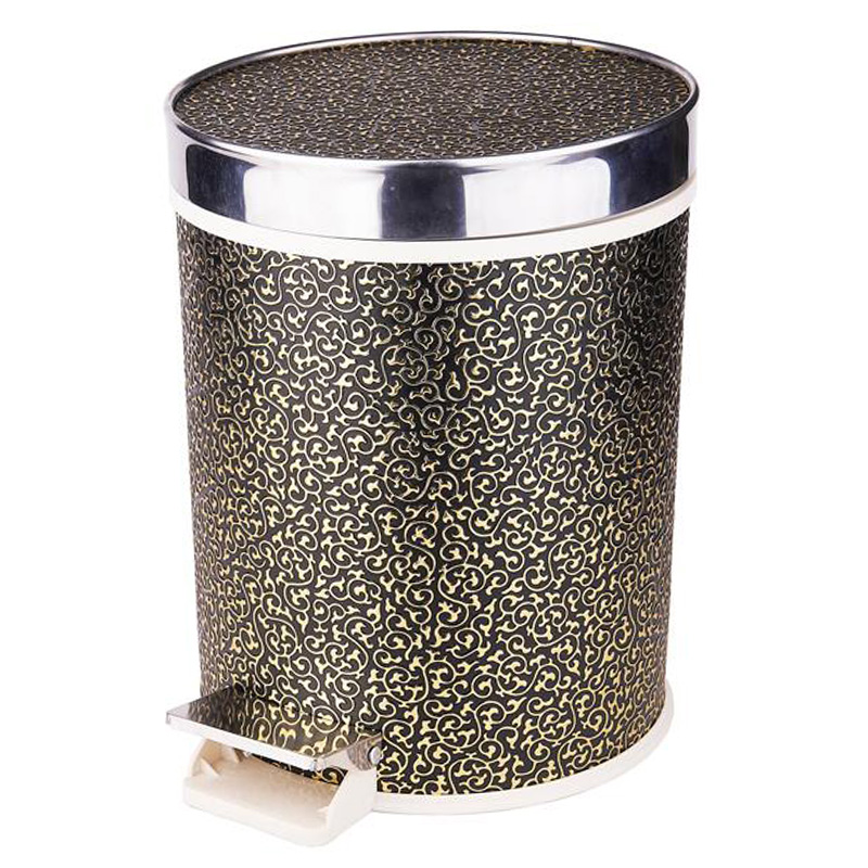 Stainless Steel Top Rim Foot Pedal Dust Bin