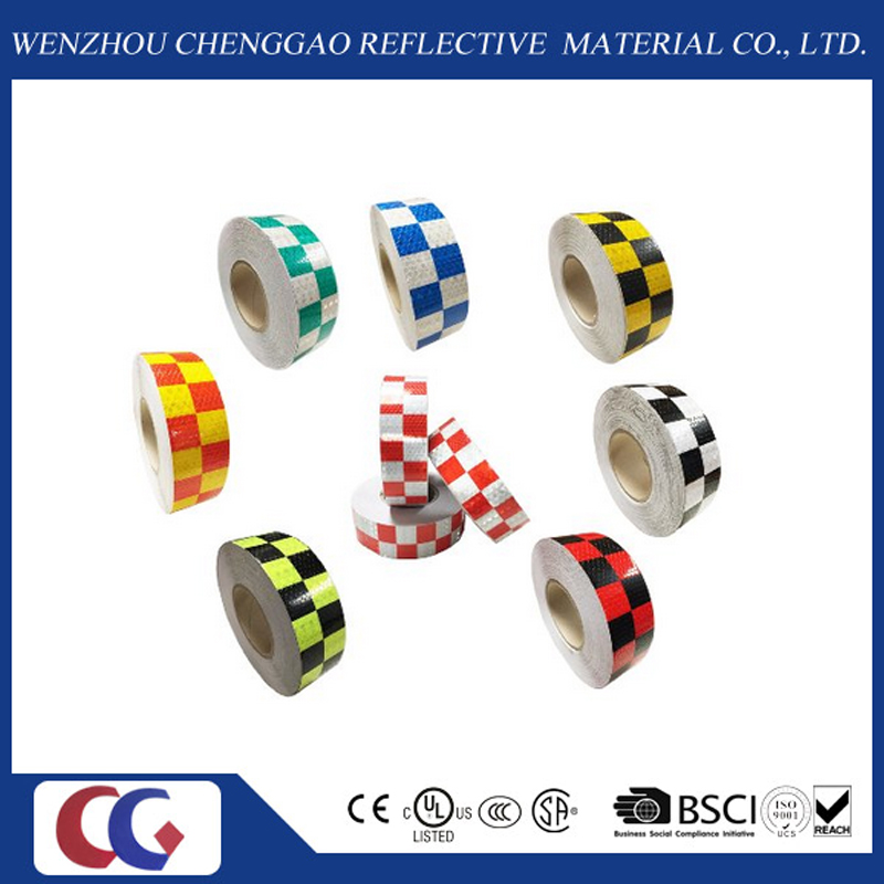 Blue/White Grid Design Reflective Conspicuity Tape (C3500-G)