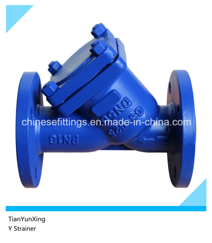 DIN Flanged Stainless Mesh Cast Iron Y Strainer