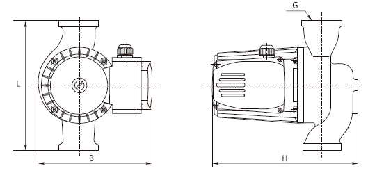 One Speed Electric Shielding Circulating Water Pumps