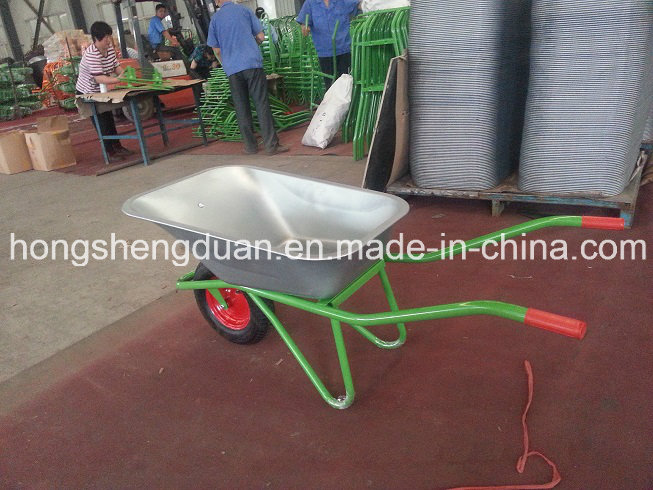 China Wheel Barrow Have Galvanize Tray