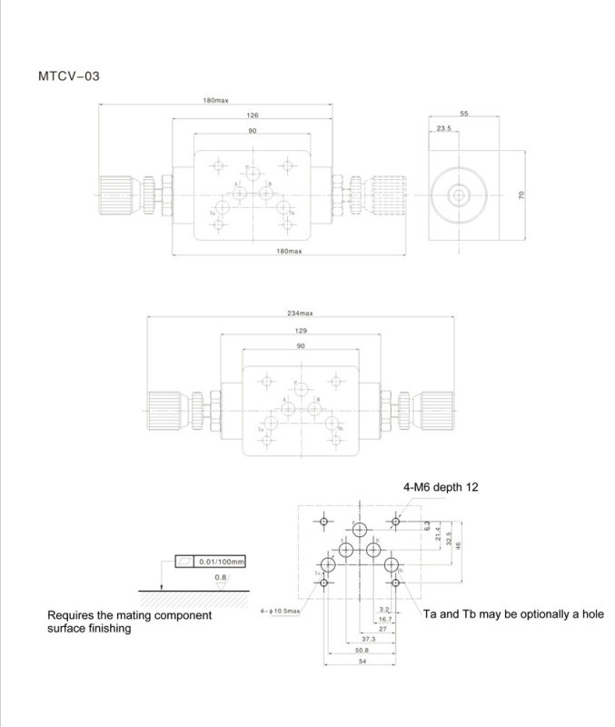 Mtcv Series Modular Throttle Check Valve (MTCV-02W)