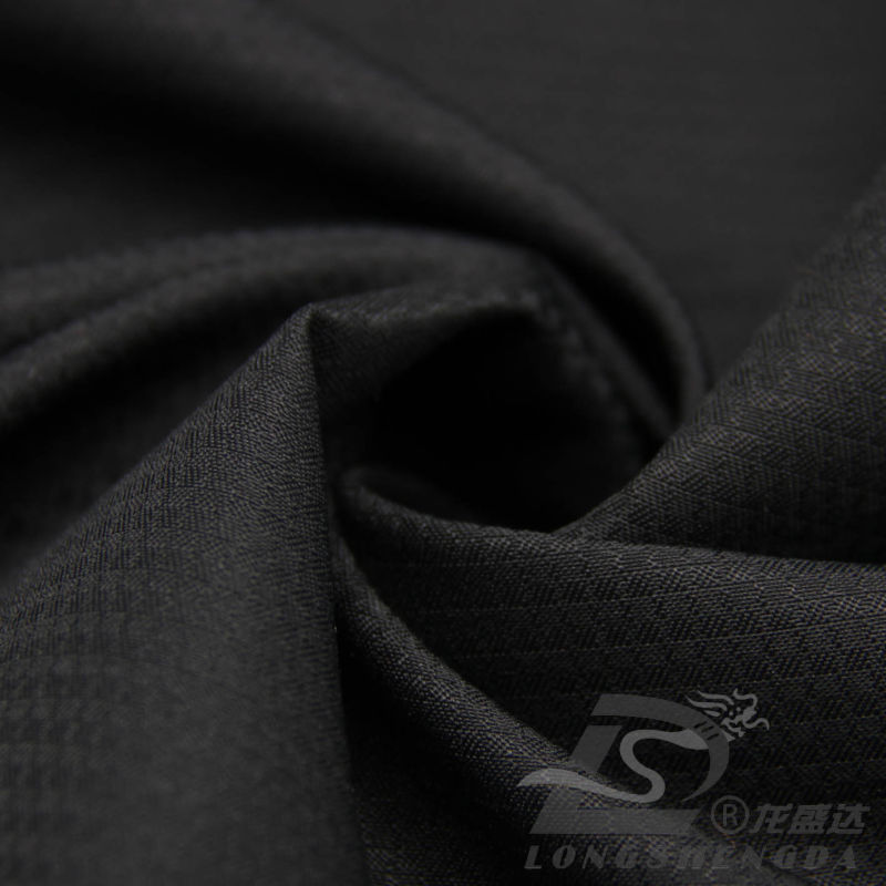 Water & Wind-Resistant Outdoor Sportswear Down Jacket Woven Jacquard 100% Polyester Pongee Fabric (E047)