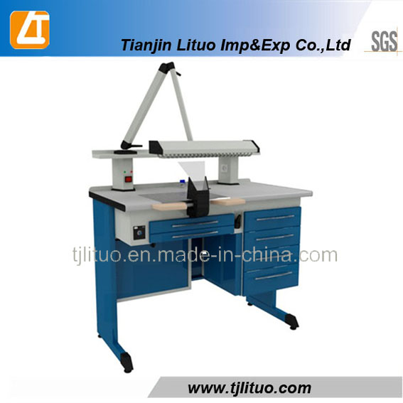 Blue Color Metal Sheet Structurer Dental Lab Tables