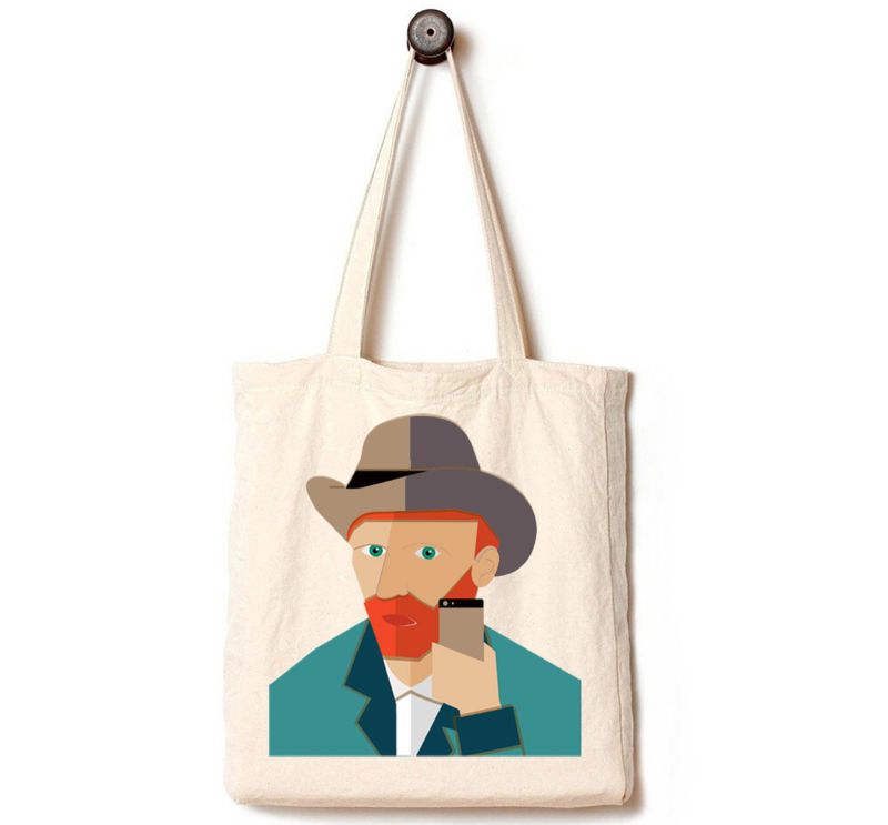 OEM Produce Customized Logo Printed Cotton Canvas Craft Tote Bag