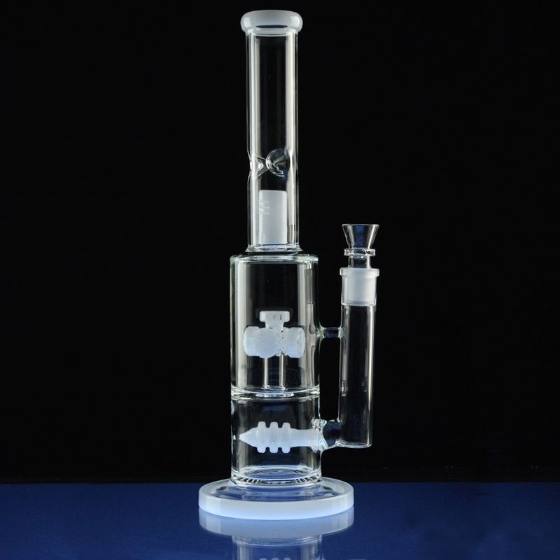 Engine Driver Gear Straight Hookah Glass Smoking Water Pipes (ES-GB-307)