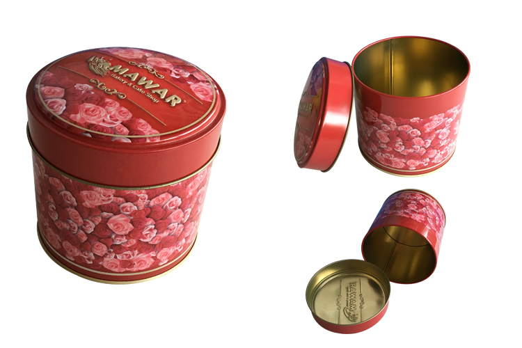 Embossing Pritning Metal Tin Box Packaging Wholesale Tea Packaging