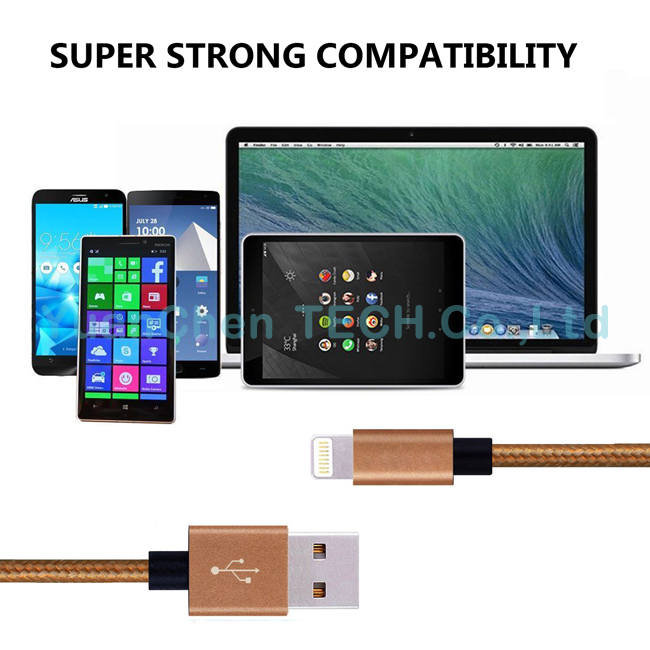 Wholesale Fast Charging Sync Data USB Cable for iPhone iPad