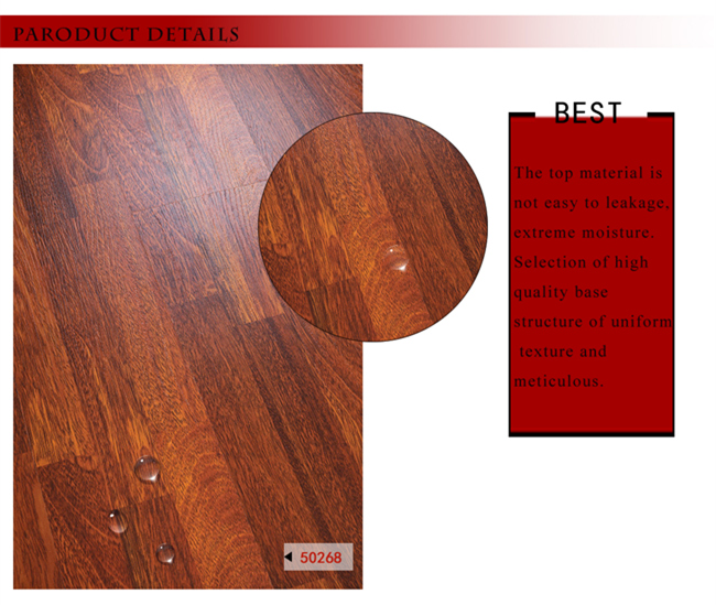 Vinyl Plank 8.3mm E1 HDF AC4 Parquet Wooden Wood Laminated Laminate Flooring