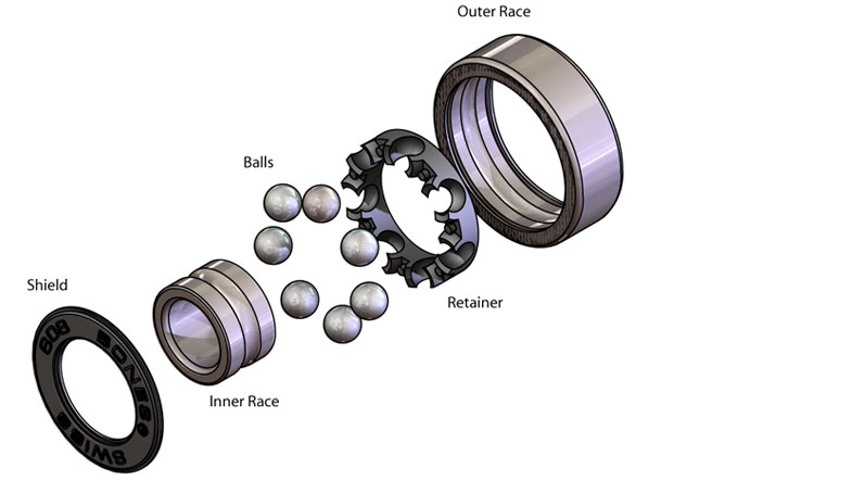 High Precision Deep Groove Ball Bearing 6312mc3