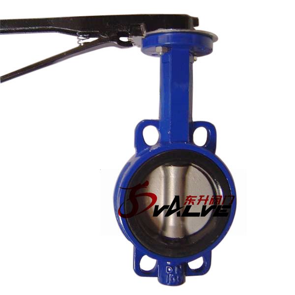 Center Disc Resilient Seat Rubber Lined Butterfly Valve