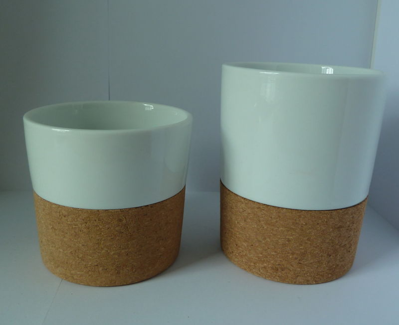 Porcelain Cup with Cork Bottom