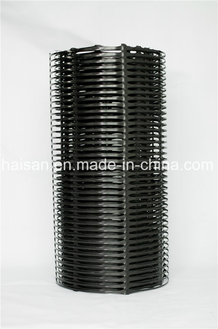 Professional Reinforcing High Quality 80-80kn Uniaxial Plastic Geogrid with Ce Certification