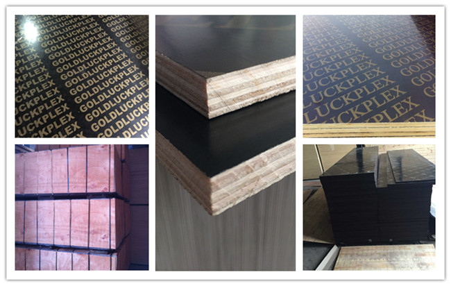 (9mm-21mm) Timber Concrete Formwork Brown Film Faced Plywood
