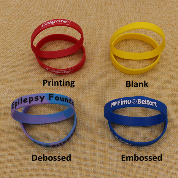 Wholesale Bulk Cheap Custom Printing Silicone Bracelet