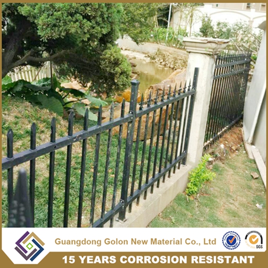 Powder Coated Galvanized Iron Spearhead Ornamental Decorative Palisade Fencing