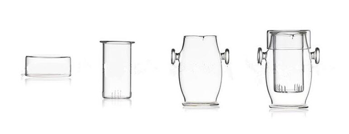 Creative High Borosilicate Glass Black Tea Cup